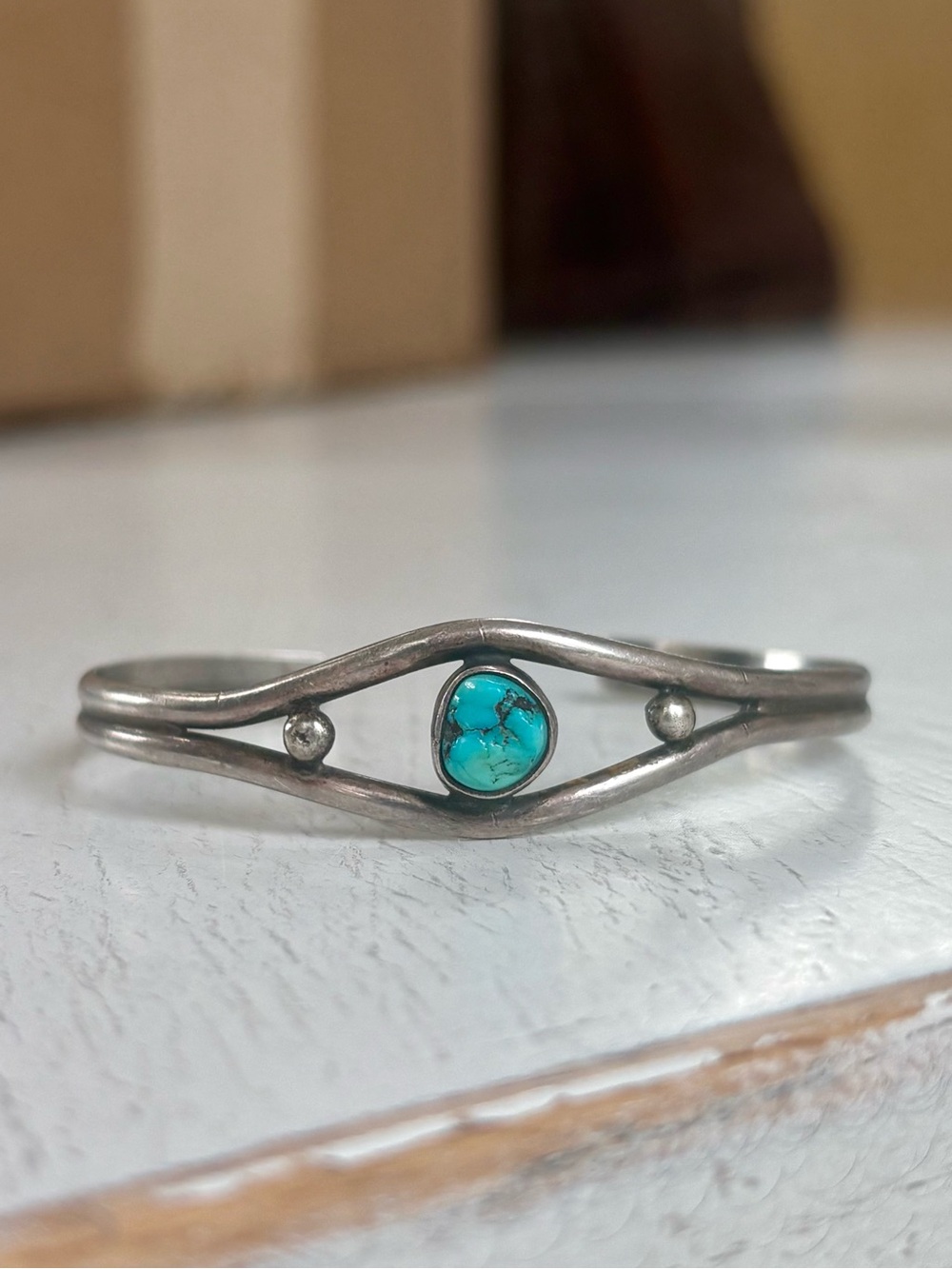 LA Nugget Turquoise and Sterling Silver Cuff